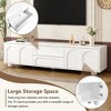 CAVINAS Modern TV Stand for TVs up to 75 Inch,Entertainment Center with Arched Doors & 2 Drawers,TV Stands for Living Room,Bedroom - 4 of 4