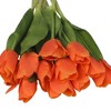 REGALWOVEN Silk Indoor Decoration Artificial Tulip Flowers 13.8" 12 Pcs - 3 of 4