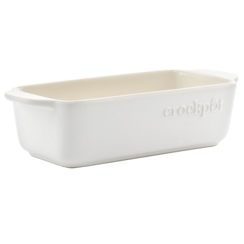 Crockpot Artisan 1.25 Quart Rectangular Stoneware Bake Pan In Cream : Target