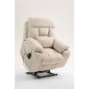 TiramisuBest Old age electric lift chair, flat high density foam electric sofa, with heating and massage functions, can tilt to 180 degrees, - 3 of 4