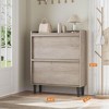 Shoe Cabinet with 3 Flip Drawers, Wooden Shoe Organizer Cabinet with Adjustable Shelf, Shoe Storage - 2 of 4