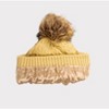 Perfectly Satined Tan Satin Lined Beanie With Pom - 2 of 4