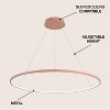 JONATHAN Y Brice Modern Contemporary Metal Round Dimmable Integrated LED Pendant - 4 of 4