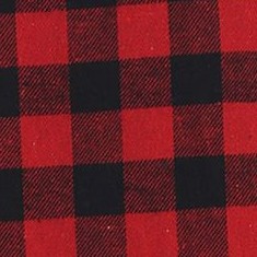 48 - black / red checked plaid