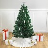 Northlight Pre-Lit Fiber Optic Pine Artificial Christmas Tree with Candles - 4' - Multi Lights - 2 of 3