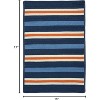 Colonial Mills Painter Stripe - Set Sail Blue sample swatch Rug - 2 of 2