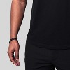Crucible Men's Curved Link Curb Chain Black Steel Bracelet - 2 of 4