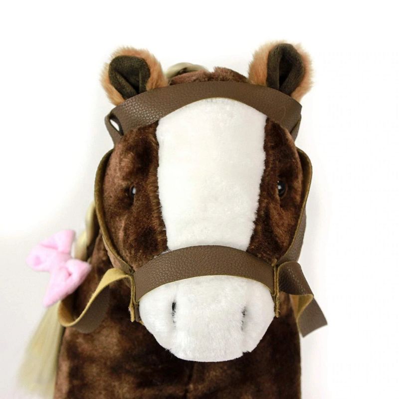 Playtime By Eimmie 18 Inch Doll Plush Horse with Saddle, 4 of 6