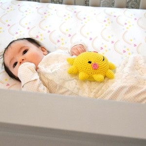 Fitted Crib Sheet Rainbows Multi - 1 of 1