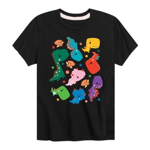 Boys' - Fisher-Price - Dinosaur Pattern Short Sleeve Graphic T-Shirt - 1 of 4
