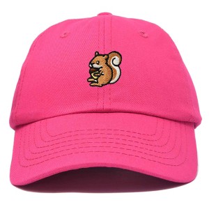 Dalix Squirrel Embroidered Cotton Dad Hat Casual Adjustable Baseball Cap for Nature and Animal Lovers Womens - 1 of 4