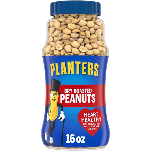 Planters Heart Healthy Dry Roasted Peanuts - 16oz - image 1 of 4