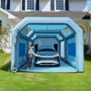 VEVOR 26x15x11ft Inflatable Paint Booth, Inflatable Spray Booth,High Powerful 750W+950W Blowers Spray Booth Tent,Car Paint Tent Air Filter System,Blue - 2 of 4
