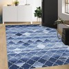 Large Living Room Rug 9x12 Modern Geometric Print Area Rug Washable Stain Resistant Indoor Carpet With Non-Slip Backing Soft Carpet For Nursery - 2 of 4