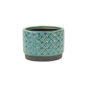 Cheung's Zajedani Turquoise Wide Lattice Pot - Small - 1 of 3