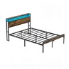PDTEND Full Size Black Metal Bed Frame with Headboard & Footboard, Heavy Duty Steel Slat Support, Noise-Free - 2 of 4