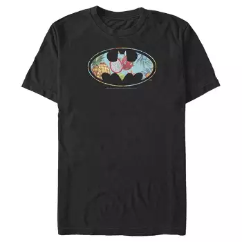 Men's Batman Logo Icon Collage T-shirt - Black - 2x Large : Target