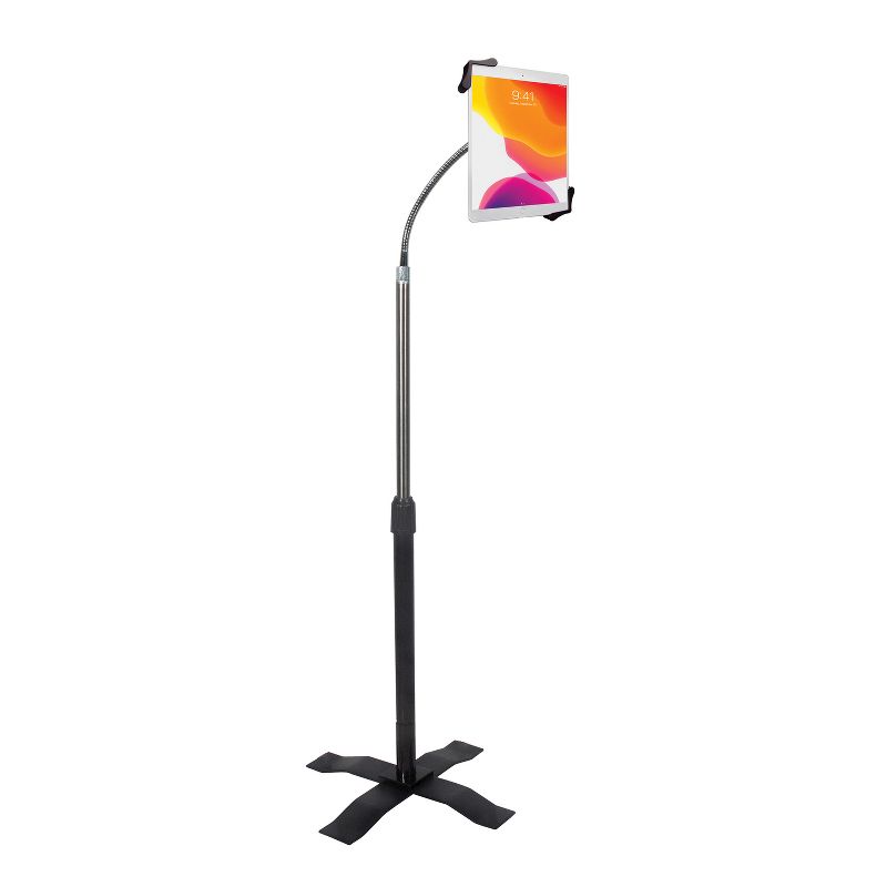 CTA Digital® Height-Adjustable Gooseneck Floor Stand for 7-In. to 13-In. Tablets, 2 of 11