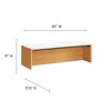Modway Kinetic 49" Wall-Mount Desk - Floating Office Desk with Open Shelf and Compact Modern Workspace Design - 3 of 4