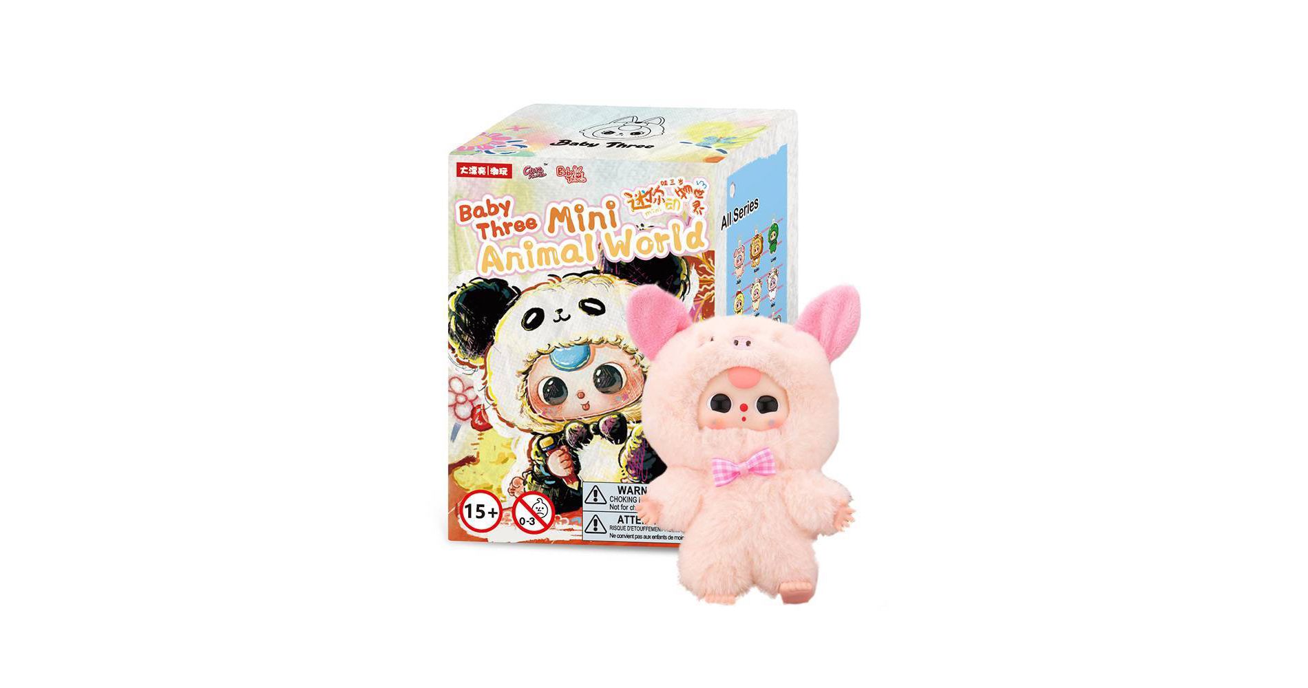 Baby Three- Mini Animal World Plush Blind Box