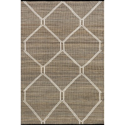 Nuloom Mustang Handwoven Jute Area Rug, 5' x 8', Natural