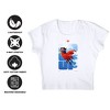 Women's Superman 2025 Superman Lois Look Up Cap Sleeve Baby Rib Crop Top - 4 of 4