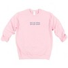 Embroidered Text Me When You Get Home - Women's Graphic Sweatshirt - 2 of 4