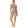 Women's Tie Dye Ikat Elongated Triangle Underwire Bikini Swim Top - 3 of 4