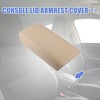 Unique Bargains Faux Leather Car Center Console Lid Armrest Box Cover for Honda Accord 7th 2003-2007 - 3 of 4