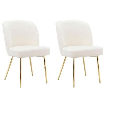 Ren Home Trina Dining Chairs with Gold Legs