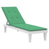 vidaXL Green Deck Chair Cushion, Durable and Weather-Resistant Oxford Fabric, Comfortable Foam Filling, Versatile for Outdoor Space - 3 of 4