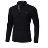Men's Polo Shirts Long Sleeve Golf Shirts Business Casual Button Collar Shirts - 3 of 4