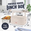 Nostalgia 32-Ounce Portable Heated Electric Lunch Box – Leak-Proof Silicone Sealed Lid, Foldable Carry Handle, Detachable Cord - 2 of 4