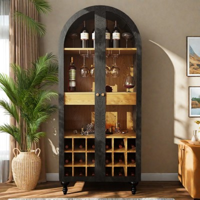 GlasFlength Decorative Storage Cabinets Modern Chic Organizer for Stylish Living Room Spaces