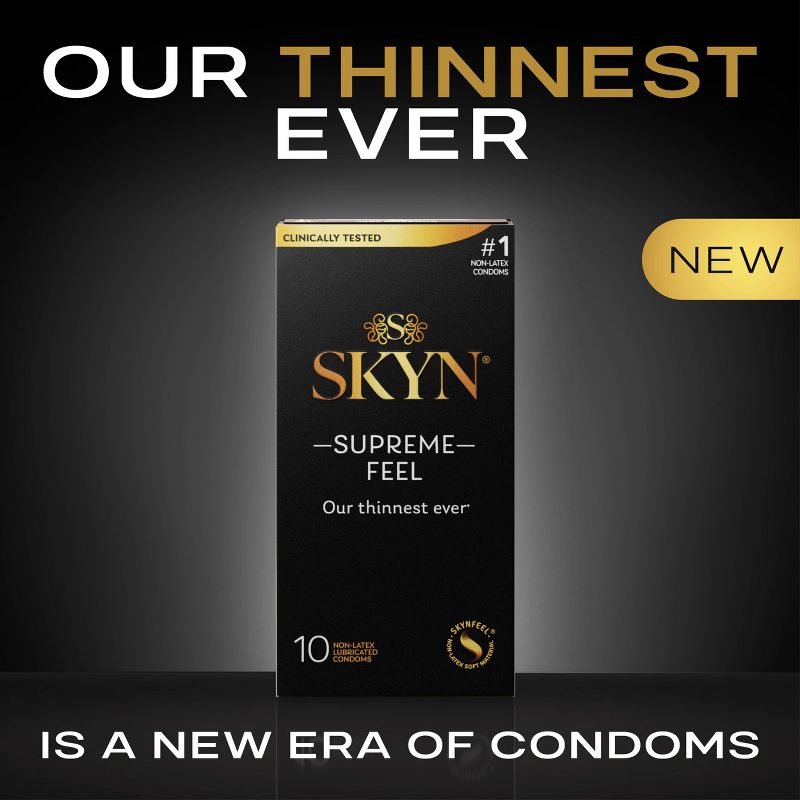 SKYN Supreme Non-Latex Lubricated Condoms - 30ct, 2 of 13