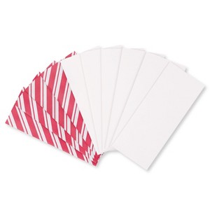 10ct 20"x20" Christmas Tissue Paper Candy Cane Stripe and White - 1 of 4