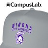 Winona State University Primary Logo Foam Trucker Cap Grey Os - 4 of 4