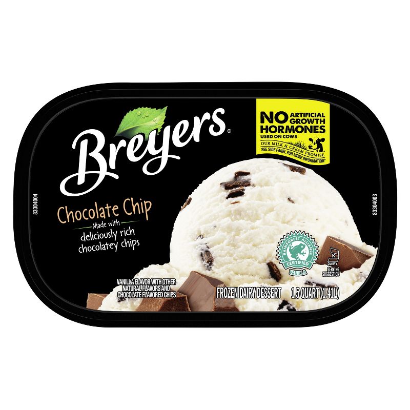 Breyers Chocolate Chip Ice Cream Dessert - 48oz, 5 of 6
