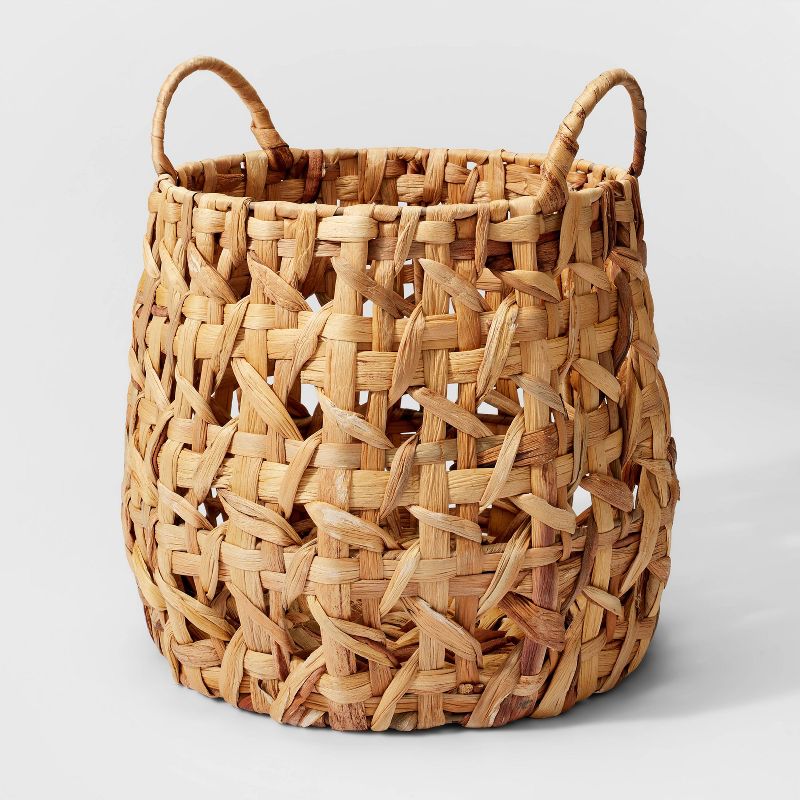 Woven Natural Decorative Cane Pattern Small Basket - Threshold&#8482;, 1 of 10