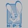 Girls Zootopia 2 Judy Hopps Blue Portrait T Shirt - 2 of 4