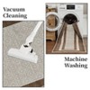 Area Rugs Bordered Modern Washable Rug Non-Slip Low Pile Rubber Backing Indoor Area Rug - 4 of 4