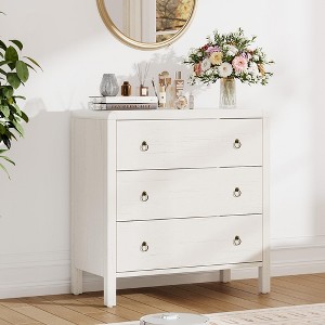 GustoWave 3/5 Drawer Dresser for Bedroom, 30.4" Tall Dresser with Large Drawers, Wooden Closet Chest Storage for Living Room, Hallway - 1 of 4