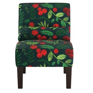 Armless Chair Holly Evergreen - Skyline Furniture, Holly Green
