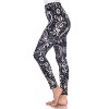 Women's One Size Fits Most Printed Leggings - One Size Fits Most - White Mark - 2 of 3