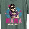 Women's Disney Imelda Mama Knows Best Short Sleeve Graphic T-Shirt - Heather Juniper - 2X - 2 of 4