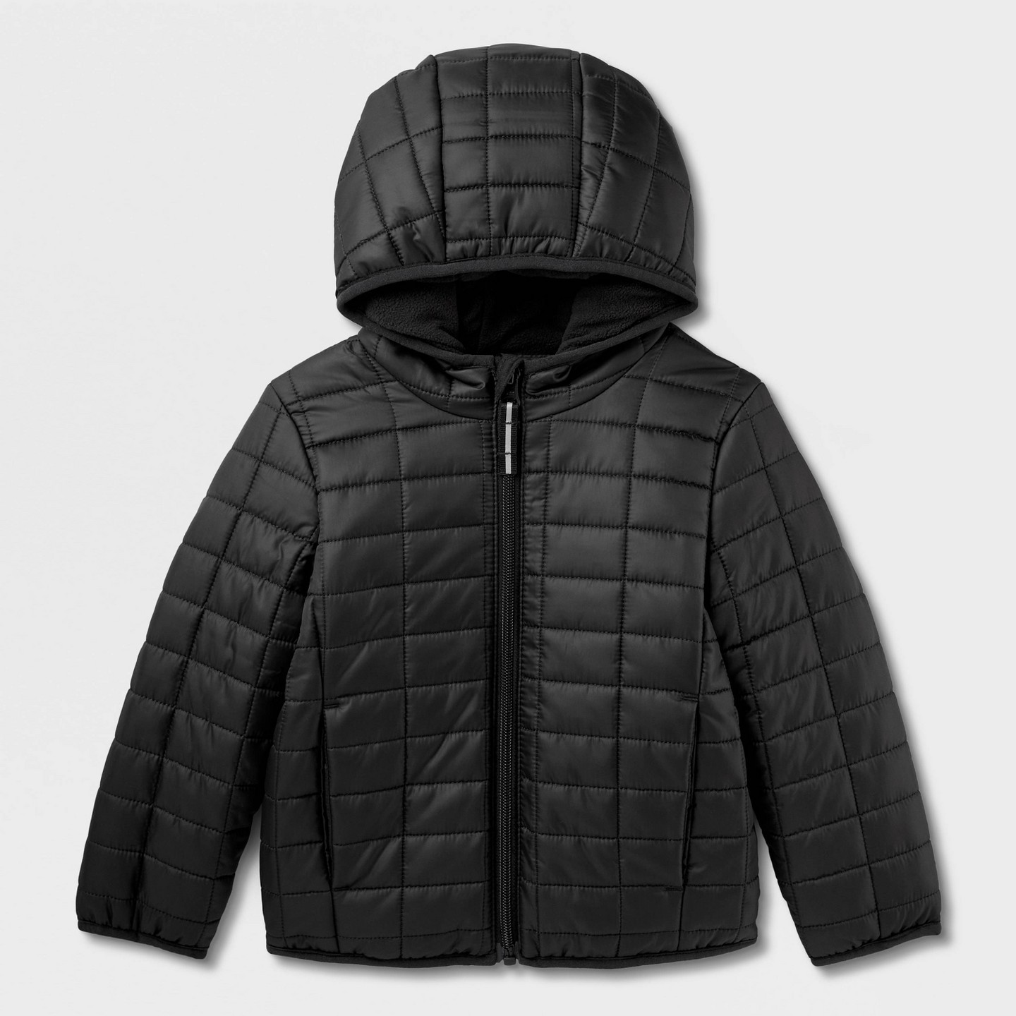 Куртка Cat & Jack Puffer Jacket для мальчиков-малышей, цвет: Чёрный — фото 2