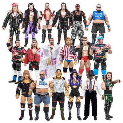 Set of 18 Loose Rising Stars & Legends of Wrestling Action Figures