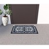 HomeRoots 18" X 30" Black Rubber Outdoor Door Mat - 2 of 4