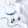Ross-Simons 12.25-12.10 ct. t.w. London, Swiss Blue and White Topaz Collar Necklace in Sterling Silver - 3 of 4