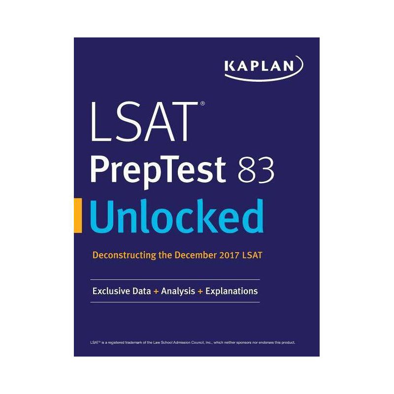 LSAT PrepTest 83 Unlocked - by  Kaplan Test Prep (Paperback), 1 of 2